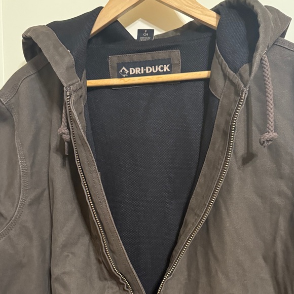 Dri-Duck Brown Men's Hooded Jacket - Picture 2 of 5